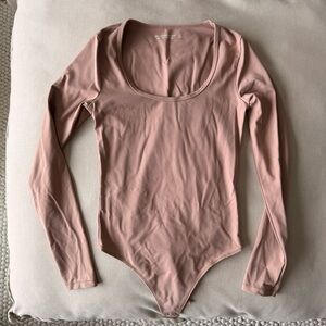 Abercrombie & Fitch Long Sleeve Scoop Neck Bodysuit